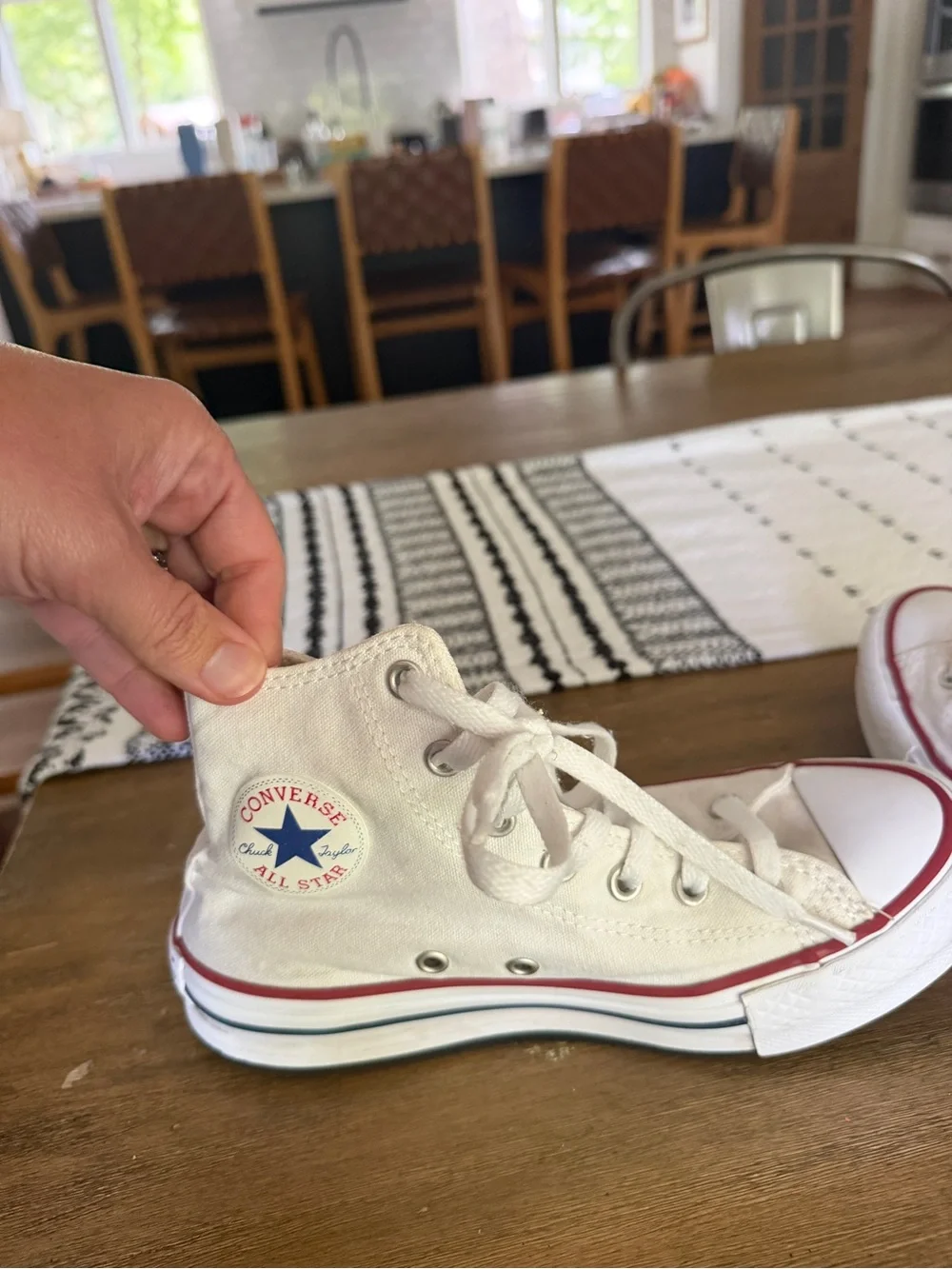 Converse Chuck Taylor All Star White High Top Kids Sneakers 5.5